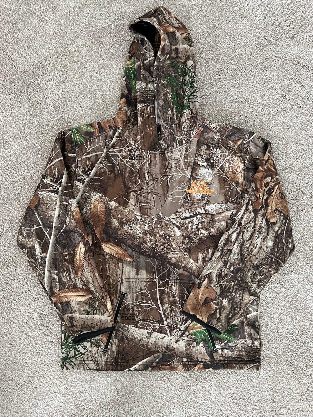Kids Realtree Edge Camo Hooded Sweatshirt Hoodie - size 10-12
